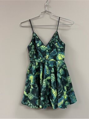 silence and noise green dress silence + noise | Dresses | Silence Noise Pine Green Strappy Back Lined Mini Dress